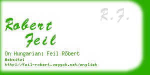 robert feil business card